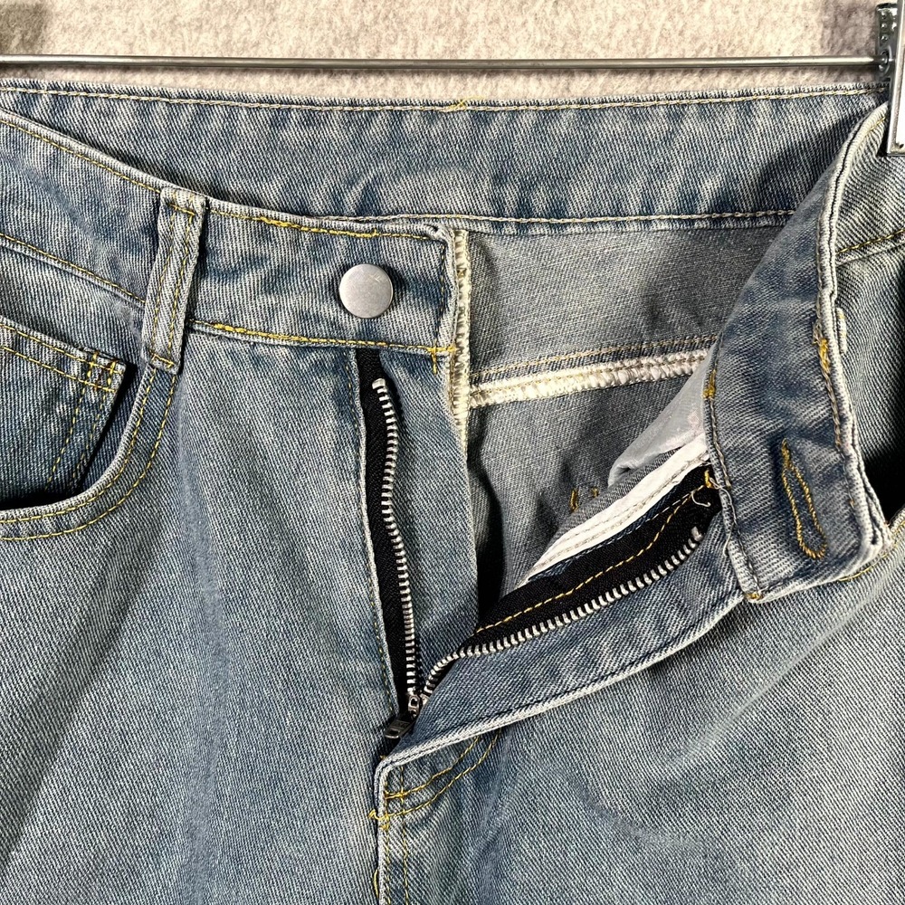 Japanese‎ Style Yiwoyi Jeans Womens Small Blue Denim Everyday - Picture 5 of 8